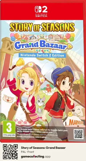 Story of Seasons: Grand Bazaar Nintendo Switch 2, PAL box front