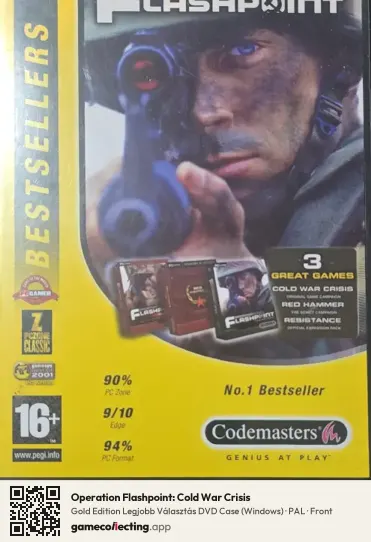 Operation Flashpoint: Cold War Crisis Computer, PAL box front