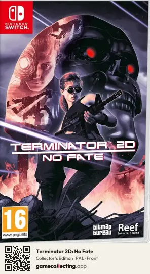 Terminator 2D: No Fate Nintendo Switch, PAL box front