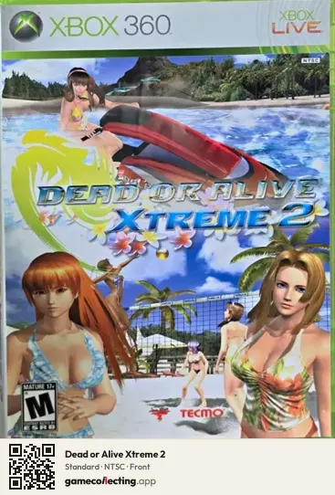 Dead or Alive Xtreme 2 Xbox 360, NTSC box front