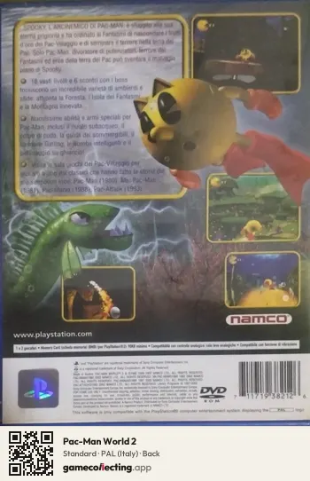 Pac-Man World 2 PlayStation 2, Italy box back