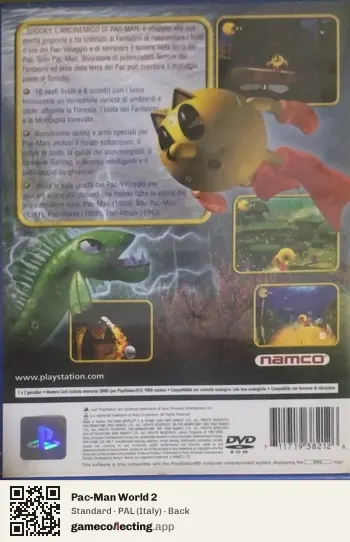 Pac-Man World 2 PlayStation 2, Italy box back