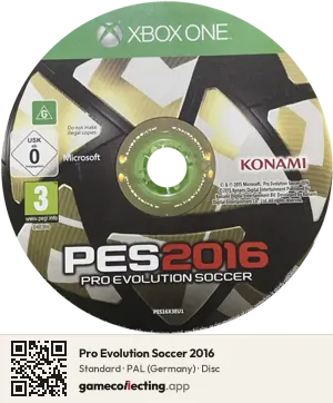 Pro Evolution Soccer 2016 Xbox One, PAL disc