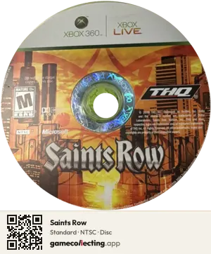 Saints Row Xbox 360, NTSC disc