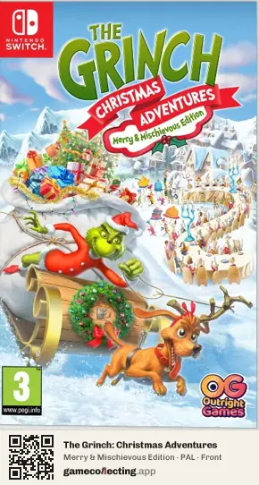 The Grinch: Christmas Adventures Nintendo Switch, PAL box front