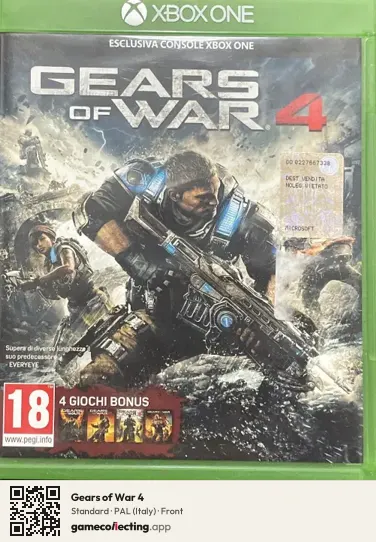Gears of War 4 Xbox One, Italy box front