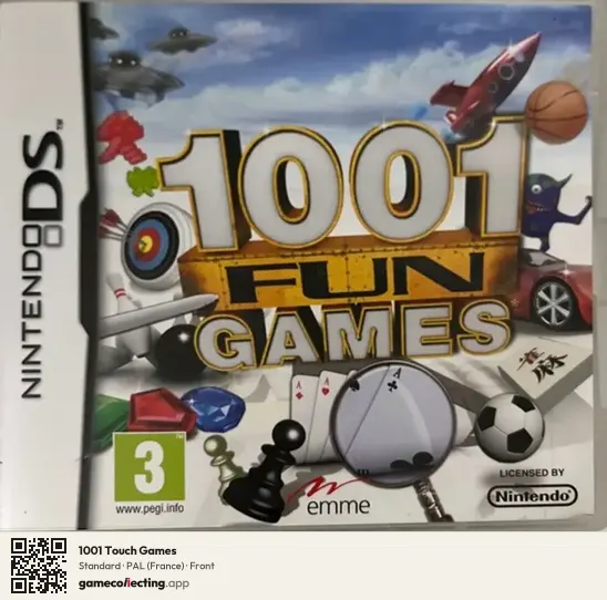 1001 Touch Games Nintendo DS, France box front