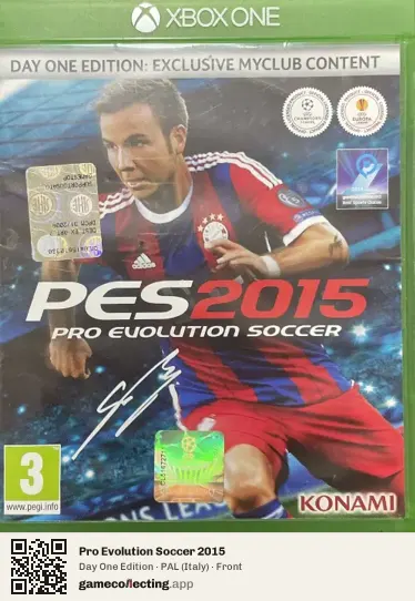 Pro Evolution Soccer 2015 Xbox One, Italy box front