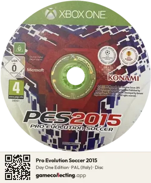 Pro Evolution Soccer 2015 Xbox One, PAL disc