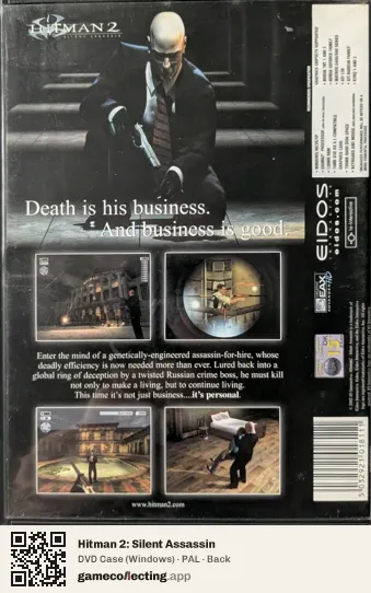 Hitman 2: Silent Assassin Computer, PAL box back