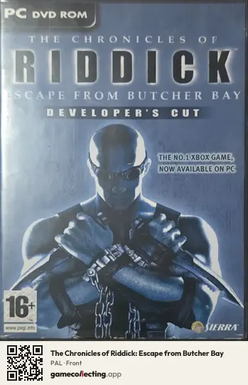 The Chronicles of Riddick: Escape from Butcher Bay Computer, PAL box front