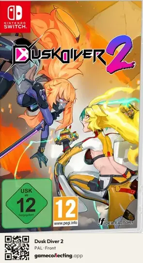 Dusk Diver 2 Nintendo Switch, PAL box front