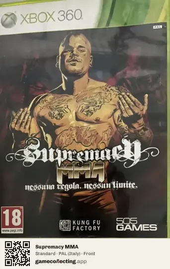 Supremacy MMA Xbox 360, Italy box front