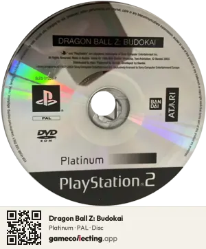 Dragon Ball Z: Budokai PlayStation 2, PAL disc