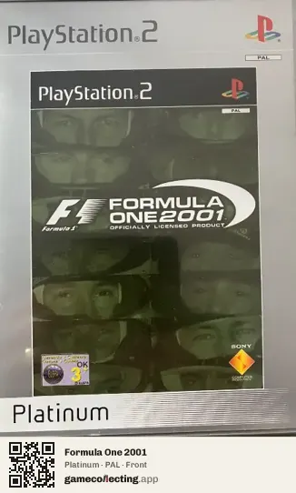 Formula One 2001 PlayStation 2, PAL box front