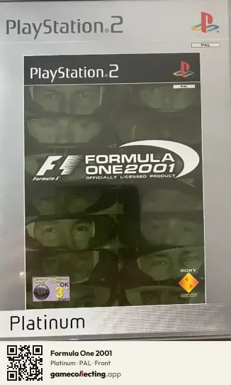 Formula One 2001 PlayStation 2, PAL box front