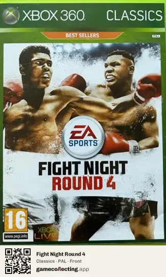 Fight Night Round 4 Xbox 360, PAL box front