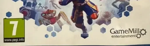 Nerf Legends, the PEGI square on its front