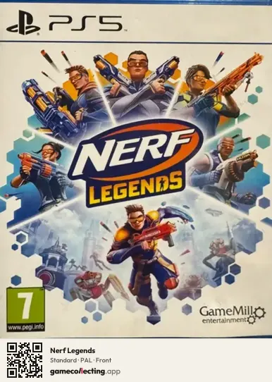 Nerf Legends PlayStation 5, PAL box front
