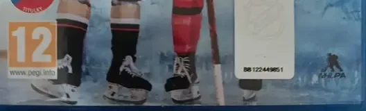 NHL 23, the PEGI square on its front