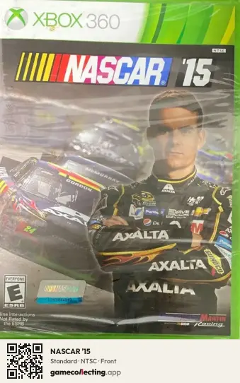 NASCAR '15 Xbox 360, NTSC box front