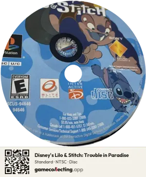 Disney's Lilo & Stitch: Trouble in Paradise PlayStation, NTSC disc