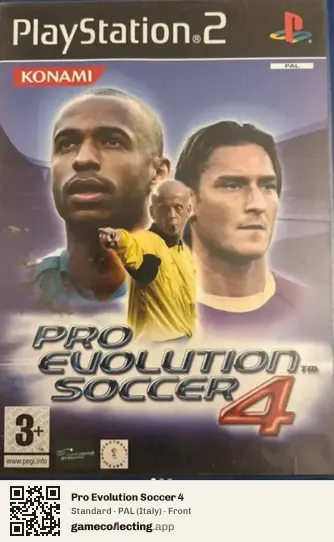 Pro Evolution Soccer 4 PlayStation 2, Italy box front