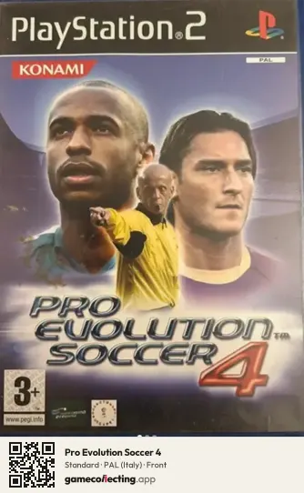 Pro Evolution Soccer 4 PlayStation 2, Italy box front
