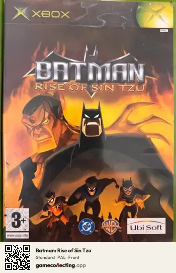 Batman: Rise of Sin Tzu Xbox, PAL box front