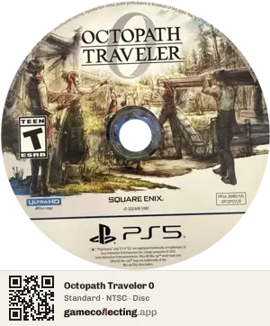 Octopath Traveler 0 PlayStation 5, NTSC disc