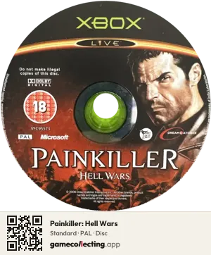 Painkiller: Hell Wars Xbox, PAL disc