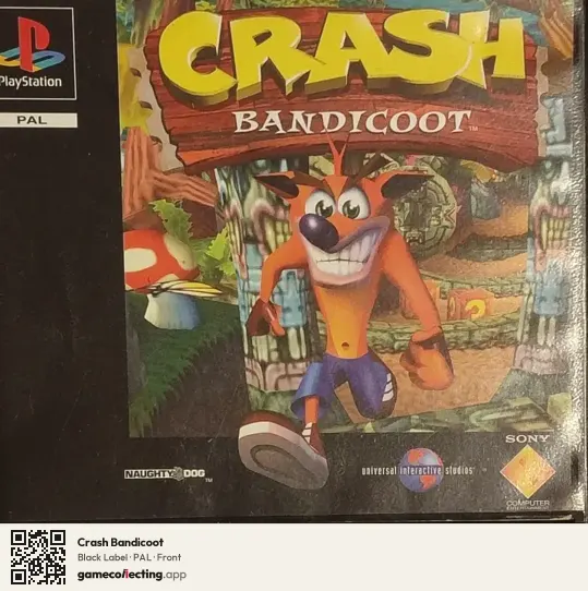 Crash Bandicoot PlayStation, PAL box front