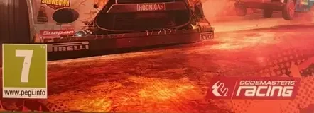 Dirt Showdown, the PEGI square on its front