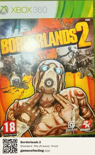 Borderlands 2 Xbox 360, France box front