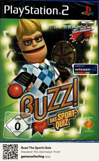 Buzz! The Sports Quiz PlayStation 2, Germany box front