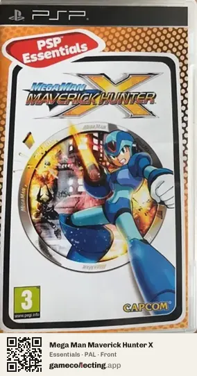 Mega Man Maverick Hunter X PlayStation Portable, PAL box front