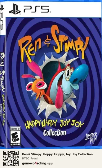 Ren & Stimpy: Happy, Happy, Joy, Joy Collection PlayStation 5, NTSC box front