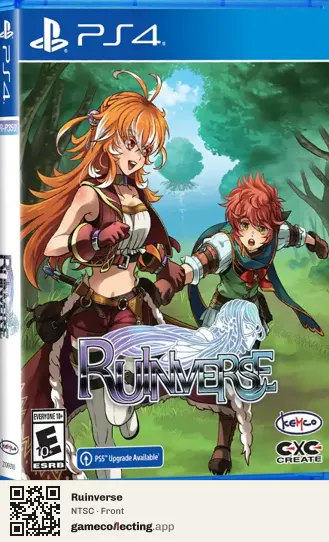Ruinverse PlayStation 4, NTSC box front