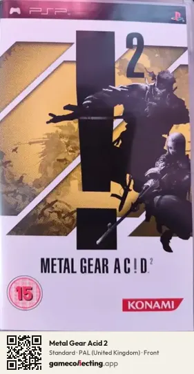 Metal Gear Acid 2 PlayStation Portable, United Kingdom box front