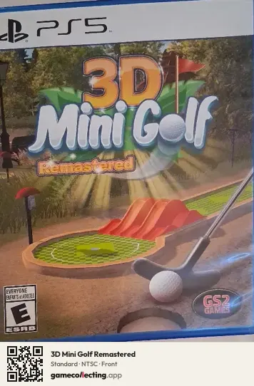 3D Mini Golf Remastered PlayStation 5, NTSC box front