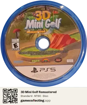 3D Mini Golf Remastered PlayStation 5, NTSC disc