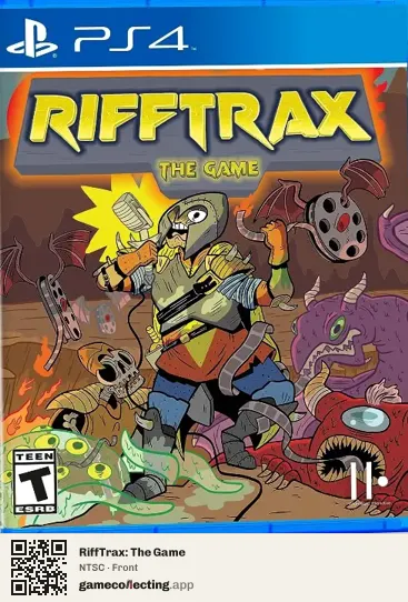 RiffTrax: The Game PlayStation 4, NTSC box front