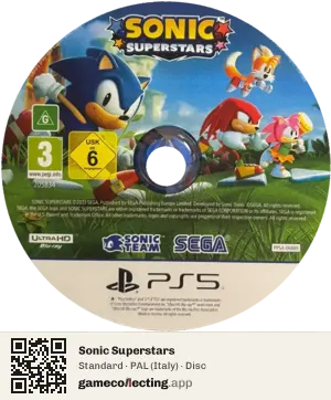 Sonic Superstars PlayStation 5, PAL disc