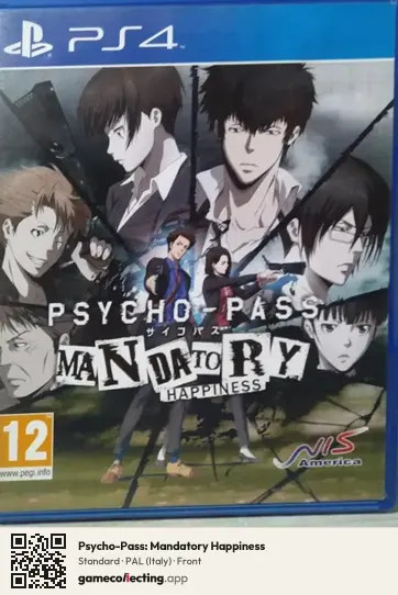 Psycho-Pass: Mandatory Happiness PlayStation 4, Italy box front