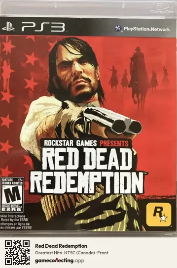 Red Dead Redemption PlayStation 3, Canada box front