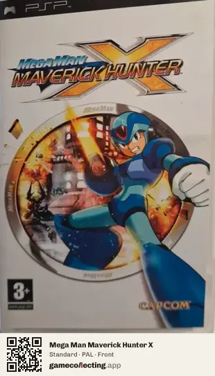 Mega Man Maverick Hunter X PlayStation Portable, PAL box front