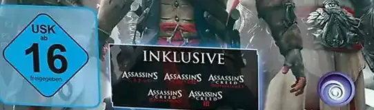 Assassin's Creed: Heritage Collection, the USK square on its front