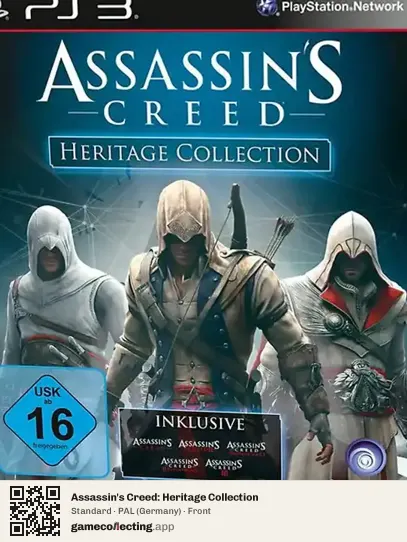 Assassin's Creed: Heritage Collection PlayStation 3, Germany box front