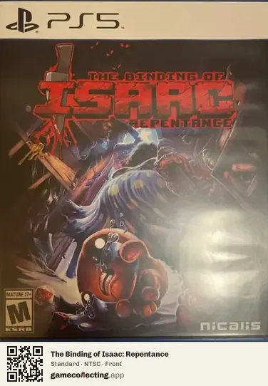 The Binding of Isaac: Repentance PlayStation 5, NTSC box front