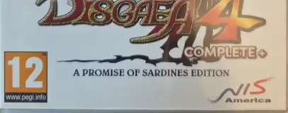 Disgaea 4 Complete+, the USK square on its front